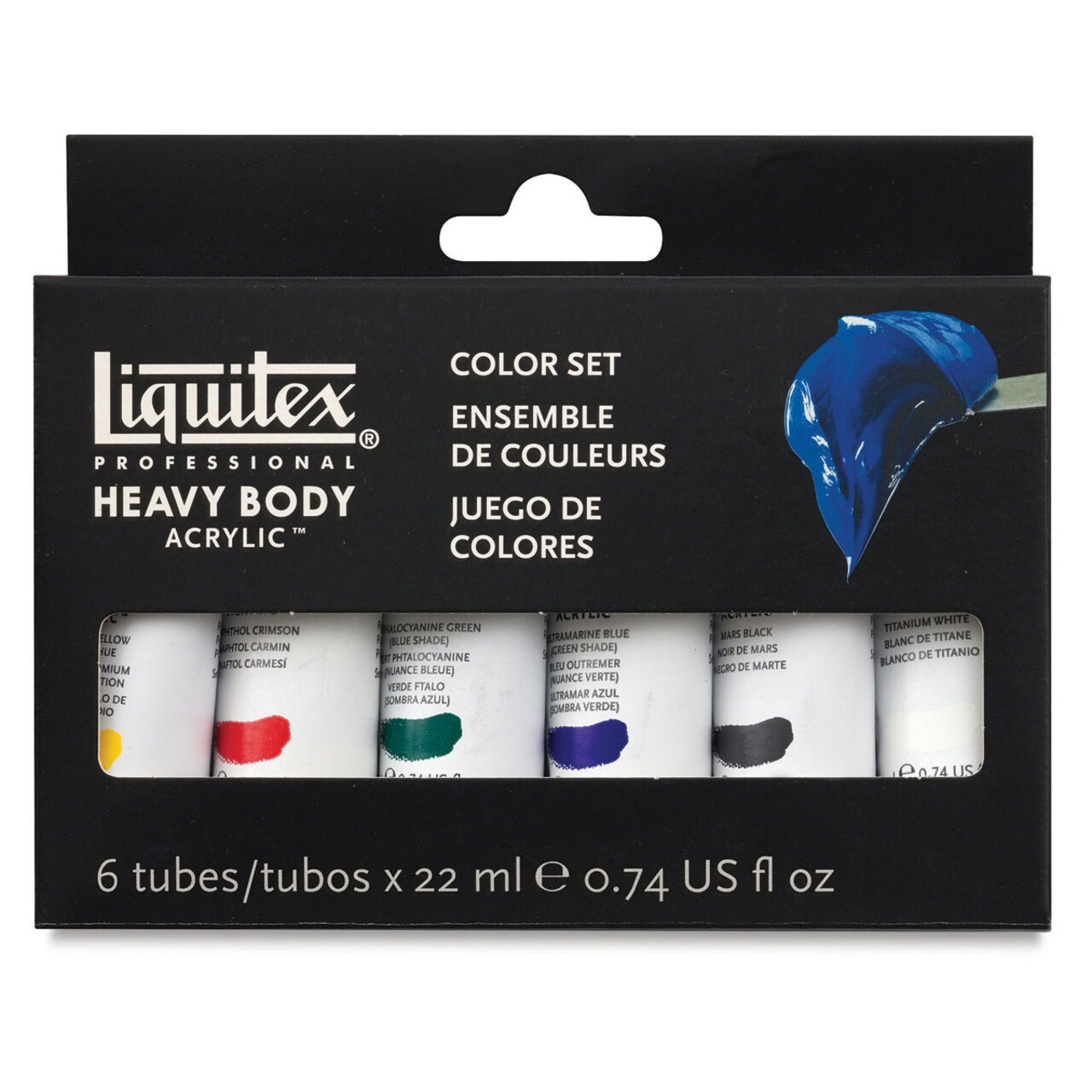 Liquitex Professional Heavy Body Acrylics - Set of 6, Classic Colors, 22 ml